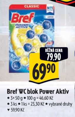 Bref WC blok Power aktiv