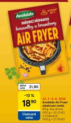 Avokádo Air Fryer obalovací směs