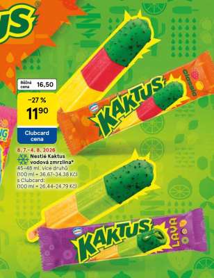 Nestlé Kaktus "vodová zmrzlina"
