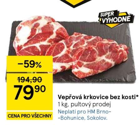 Vepřová krkovice bez kosti