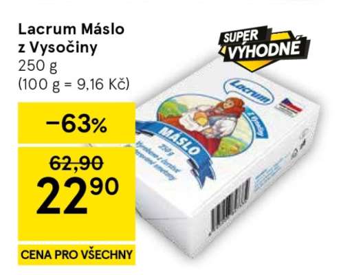 Lacrum Máslo z Vysočiny