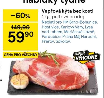 Vepřová kýta bez kosti