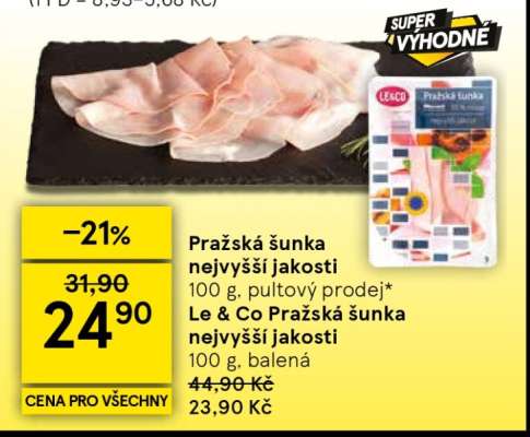 Pražská šunka nejvyšší jakosti