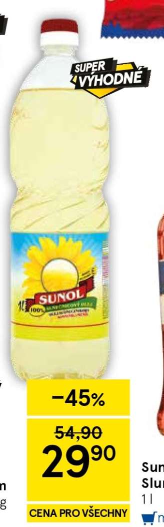 Sunol Slunečnicový olej 1l