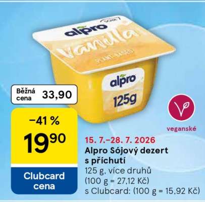 ALPRO sójový dezert s příchutí