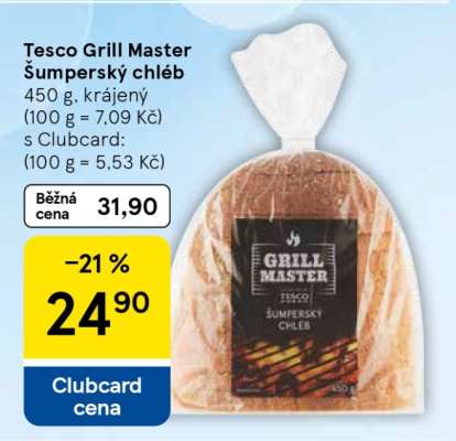 Tesco Grill Master Šumperský chléb