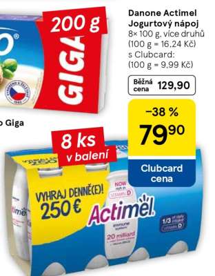 DANONE ACTIMEL JOGURTOVÝ NÁPOJ
