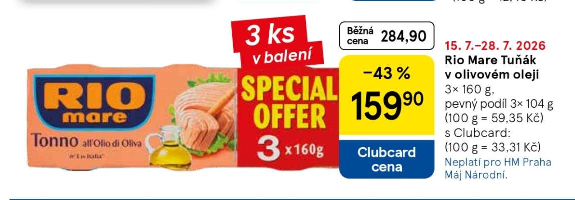 Rio Mare Tuňák v olivovém oleji