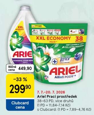Ariel prací prostředek