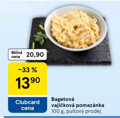 Bagetová vajíčková pomazánka