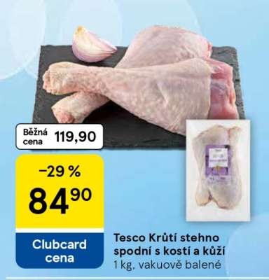 Tesco Krůtí stehno spodní s kostí a kůží