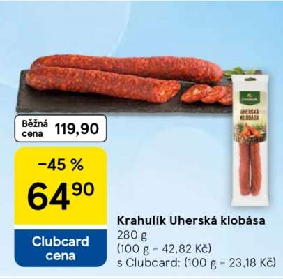 Krahulík Uherská klobása