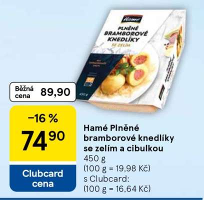 Hamé Plněné bramborové knedlíky se zelím a cibulkou