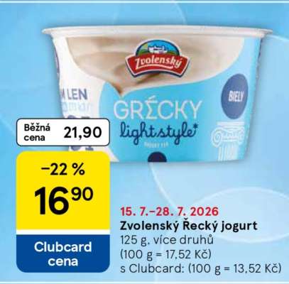 Zvolenský Řecký jogurt