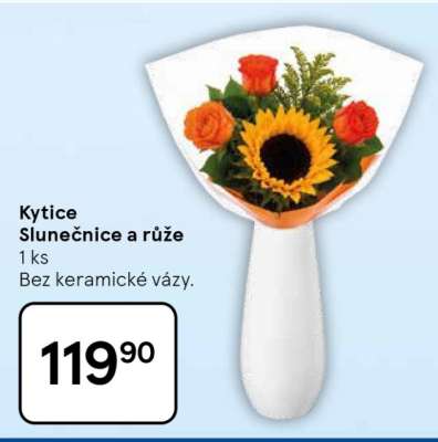 Kytice slunečnice a růže
