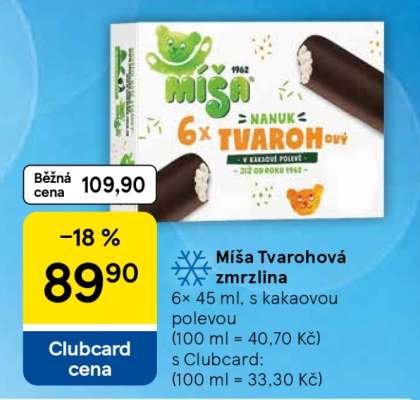 Míša Tvarohová zmrzlina