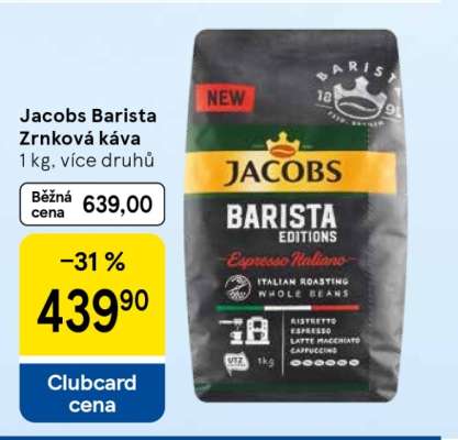 Jacobs Barista Zrnková káva