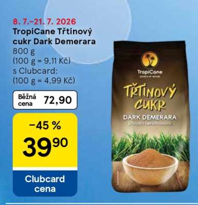 TropiCane Třtinový cukr dark demerara