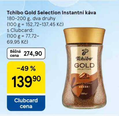 Tchibo Gold Selection Instantní káva
