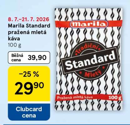 Marila Standard Pražená mletá káva