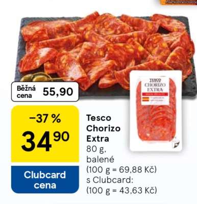 Tesco Chorizo Extra