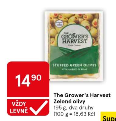 The Grower's Harvest Zelené olivy
