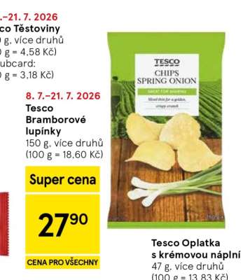 Tesco Bramborové lupínky
