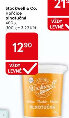 Stockwell & Co. Hořčice plnotučná