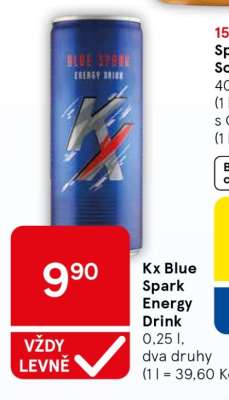 Kx Blue Spark Energy Drink