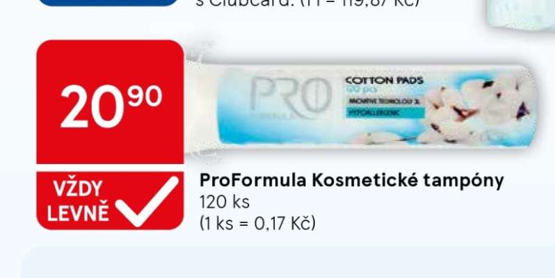ProFormula Kosmetické tampóny