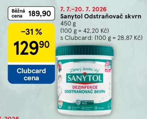 SANYTOL Odstraňovač skvrn
