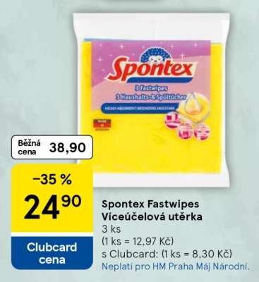 Spontex Fastwipes Víceúčelová utěrka