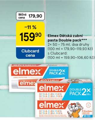 Elmex Dětská zubní pasta Double pack