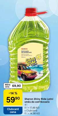 Sheron Shiny Ride Letní směs do ostřikovačů 4 l