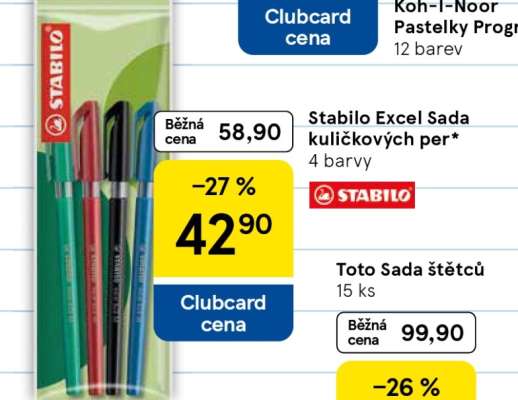 Stabilo Excel Sada kuličkových per