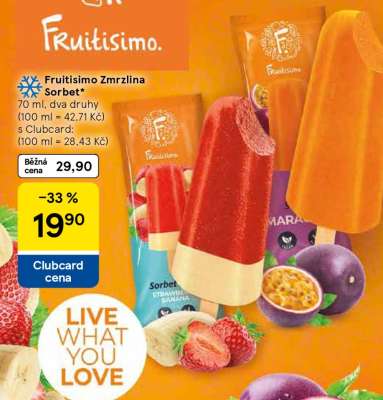 Fruitisimo Zmrzlina sorbet
