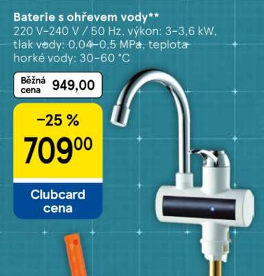 Baterie s ohřevem vody