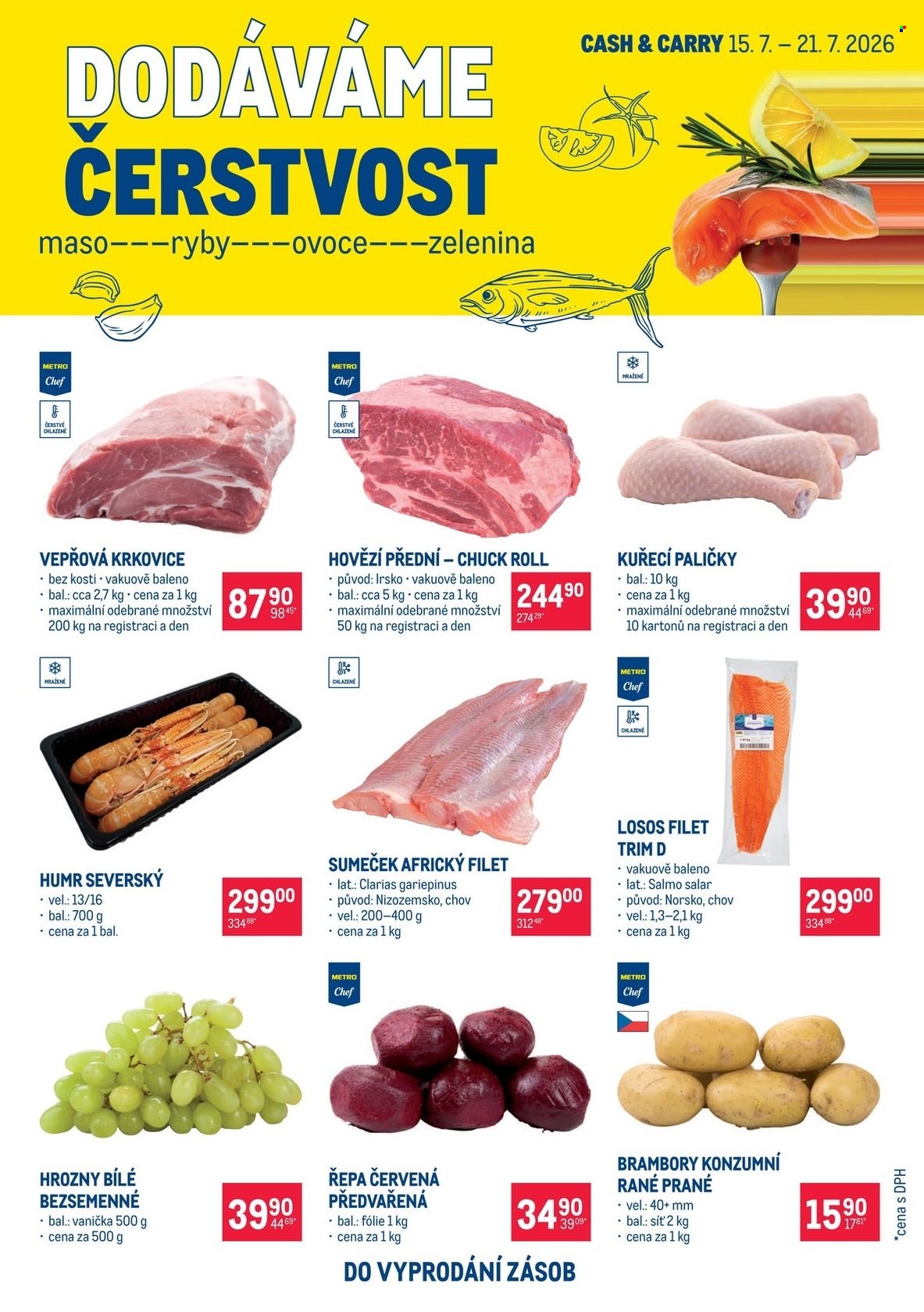 Leták MAKRO - 15. 7. 2026 - 21. 7. 2026. Strana 1