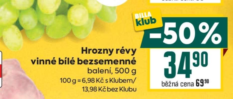 Hrozny révy vinné bílé bezsemenné