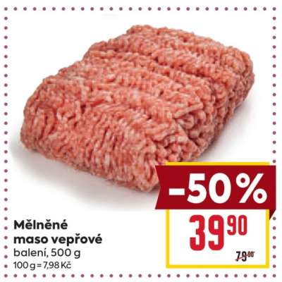 Mělněné maso vepřové