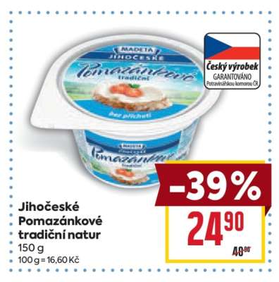 Jihočeské Pomazánkové tradiční natur
