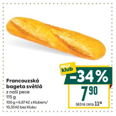 Francouzská bageta světlá