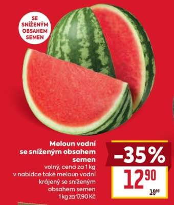 Meloun vodní se sníženým obsahem semen