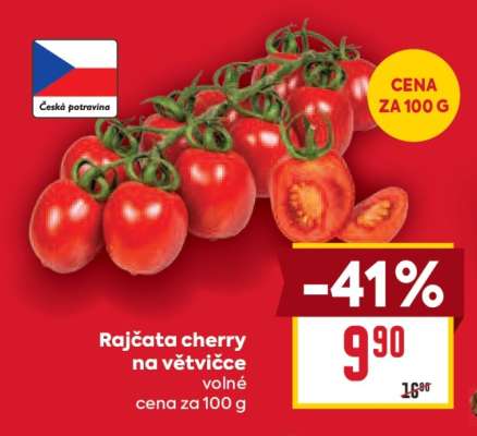 Rajčata cherry na větvičce