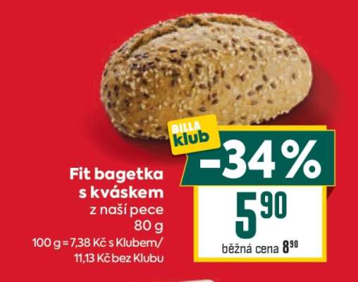 Fit bagetka s kváskem