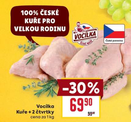 Vocílka Kuře + 2 čtvrtky