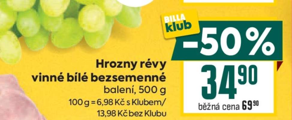Hrozny révy vinné bílé bezsemenné
