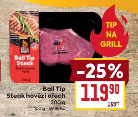 Ball Tip Steak hovězí ořech
