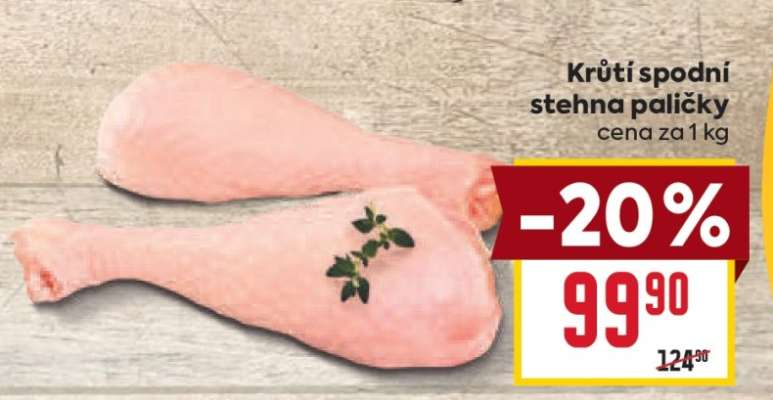Krůtí spodní stehna paličky
