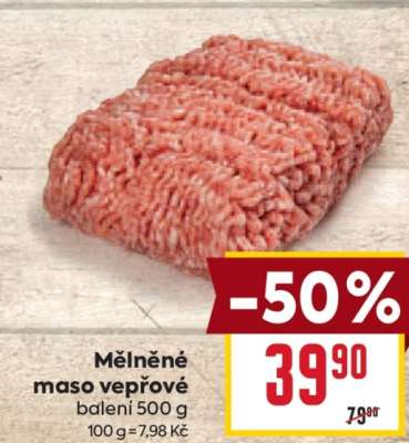Mletěné maso vepřové